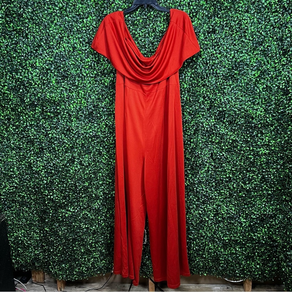 ELOQUII | Off-Shoulder Wide-Leg Jumpsuit - Picture 7 of 7